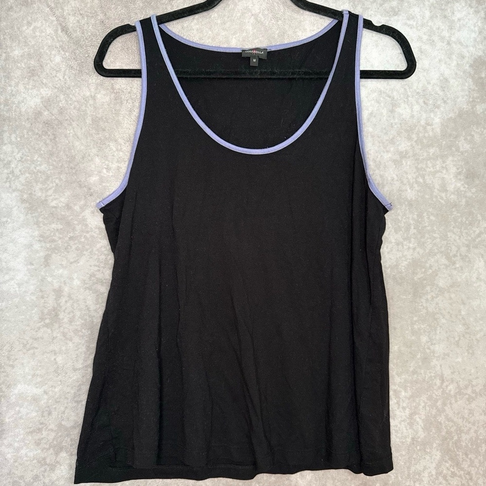 Cosabella Tank Top Pima Cotton Modal Blend Women's Medium Black Lilac